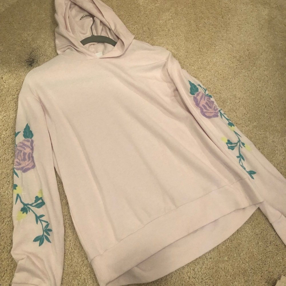 Super chic embroidered hoodie!